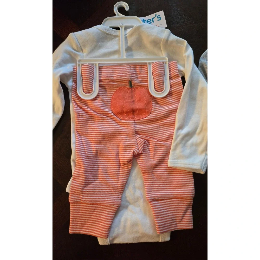 Carter's Just One You Halloween Baby Sets Pumpkin Ghost 3 Months NWT 4PC